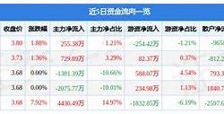 股票行情快报凌云Ｂ股主力资金净卖出分析